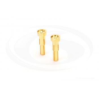 4/5mm Stufen Goldkontakt Stecker - 2Stück